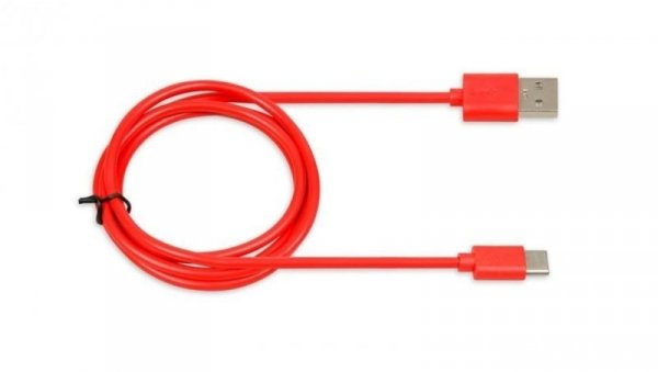 Kabel IBOX IKUMTCR (USB 2.0 typu A - USB typu C 1m kolor czerwony)