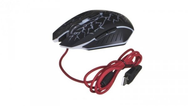 Mysz Esperanza Lightning EGM211R (optyczna 2400 DPI kolor czarny)