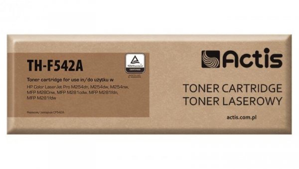 Toner ACTIS TH-F542A (zamiennik HP 203A CF542A Supreme 1300 stron żółty)