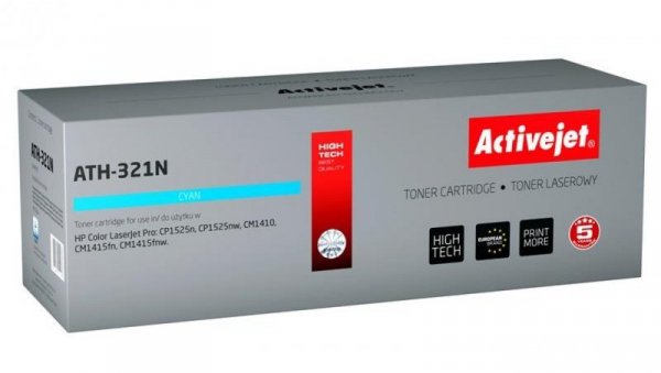 Toner Activejet ATH-321N (zamiennik HP 128A CE321A Supreme 1300 stron niebieski)