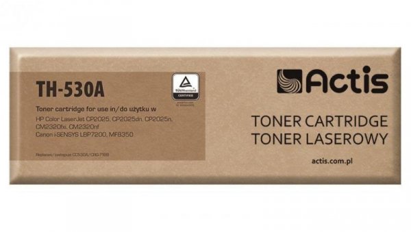 Toner ACTIS TH-530A (zamiennik HP 304A CC530A, Canon CRG-718B Standard 3600 stron czarny)