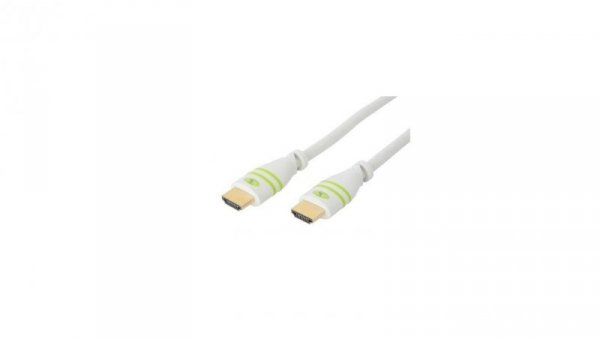 Kabel HDMI-HDMI V1.4 M/M Ethernet 3D4K Biały 1m