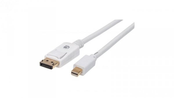 Kabel Mini DisplayPort 1.2 4K*60Hz MiniDP-DP M/M 2m Biały