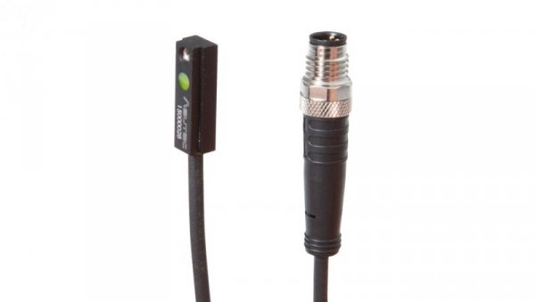 Czujnik magnetyczny cylinder T-rowek 6,2 mm 6,3x20x5,2 mm 10-30V DC PNP NO złącze kablowe M8 3-pinowe 0,34 m IP67 MZ07E081