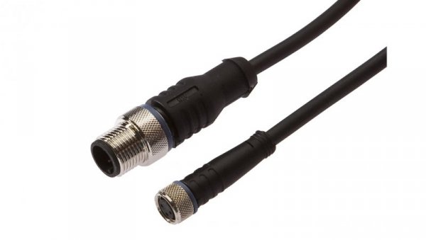 Złącza do samokonfekcjonowania M8 żeński 3pin prosty M12 męski 3pin prosty 3x0,34mm² 0,3m VK030F84
