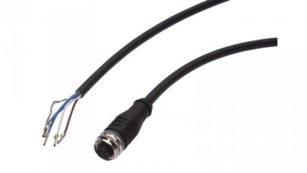 Złącze do samokonfekcjonowania M12 żeńskie 5-pinowe proste druga końcówka niezarobiona 5x0.25mm² 20m 60V 90C IP67 VKB05625