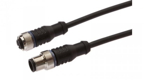 Złącze do samokonfekcjonowania M12 kątowe żeńskie 4-pinowe M12 męskie proste 4-pinowe 4x0.34mm² PUR 240V IP67 VK200F25