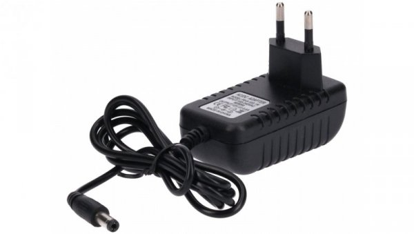 Zasilacz led gniazdkowy 12V 6W 5.5/2.1 czarny