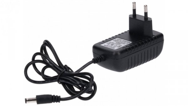 Zasilacz led gniazdkowy 12V 24W 5.5/2.1 czarny