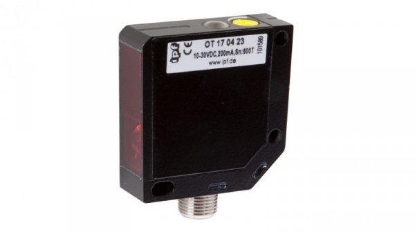 Czujnik optyczny odbiciowy M18x1 dł: 70mm Sn: 200mm 10-30V DC PNP złącze M12 4pin IP67 OT180323
