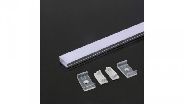 Profil nawierzchniowy aluminiowy Mleczny do taśm LED 2000x23,5x10mm 3352