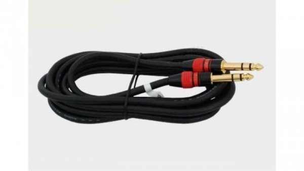 Kabel audio Jack 6,3 stereo/Jack 6,3 stereo MK63 3m