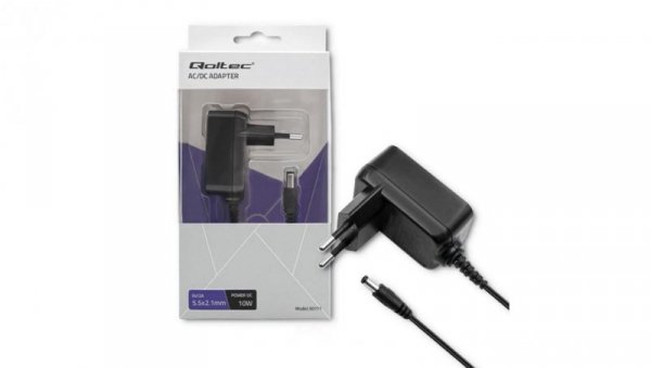 Qoltec Zasilacz wtyczkowy 10W 5V 2A 5.5*2.1