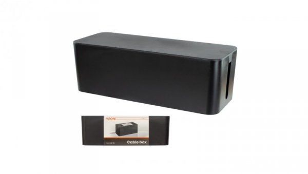 organizer do kabli - cable box L, czarny,CB-1/B