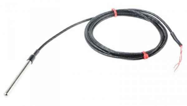 Termopara typ PT 100, -50C do +250C 75mm kabel 2m, Stal nierdzewna