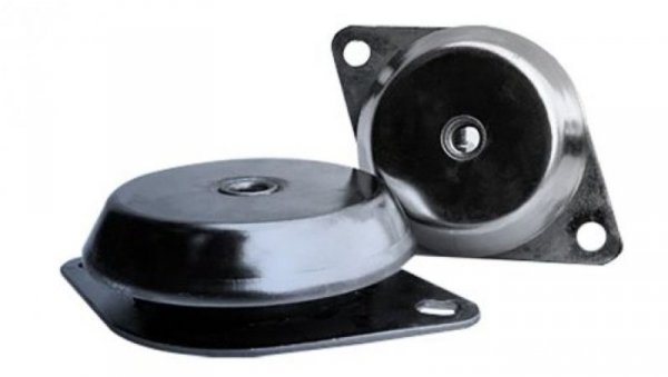 Mocowanie antywibracyjne, M12, Ø 120mm, H 35.3mm, 118, materiał: Guma naturalna 60 Shore A, RS PRO