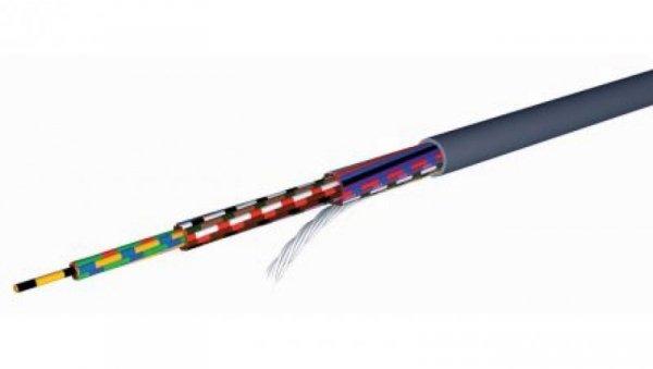 Kabel YY, 3-żyłowy, 0,25 mm², Ø 3.9mm Nieekranowany, izolacja Polichlorek winylu PVC