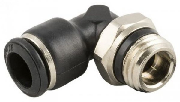 Obrotowa złączka pośrednia kolankowa gwint R 1/8 męskie, Wciskane 4 mm RS PRO