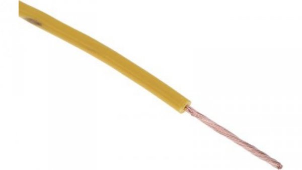 Kabel trzynormowy, dł. 100m 0,5 mm², 11 A, 1 kV DC, 600 V AC, Maks. +105C Żółty Zgodność z trzema normami, RS PRO