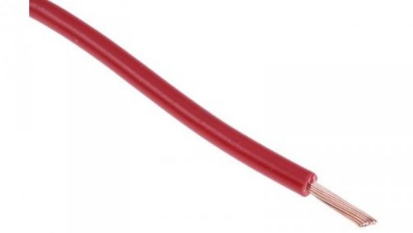 Kabel trzynormowy, dł. 100m 0,75 mm², 14 A, 1 kV DC, 600 V AC, Maks. +105C Czerwony Zgodność z trzema normami, RS PRO