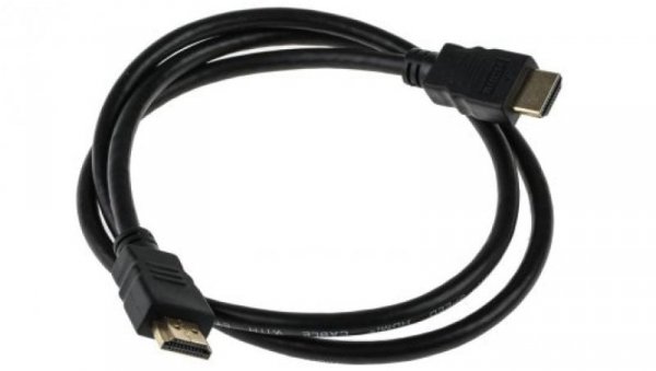 Zespół cyfrowych kabli wideo i monitorowych 1m Wtyk HDMI to Wtyk HDMI Czarny