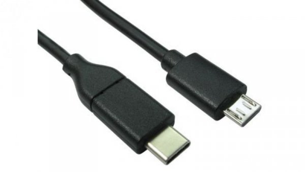 Kabel USB, dł. 3m, kolor: Czarny
