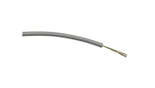 Przewód jednożyłowy linkowy, 0,2 mm², 7/0,2 mm, 24 AWG, PVC, 1 kV AC, Szary, dł. 500m, RS PRO