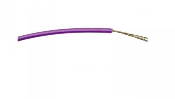 Przewód jednożyłowy linkowy, 0,2 mm², 7/0,2 mm, 24 AWG, PVC, 1 kV AC, Fioletowy, dł. 500m, RS PRO