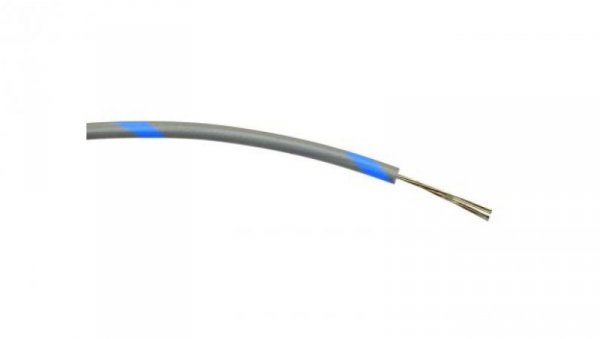 Przewód jednożyłowy linkowy, 0,2 mm², 7/0,2 mm, 24 AWG, PVC, 1 kV AC, Niebieski/Szary, dł. 100m, RS PRO