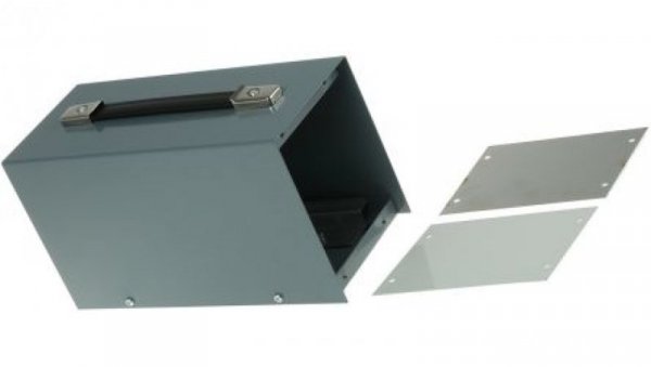 Obudowa urządzeń elektronicznych z uchwytem, Stal walcowana na zimno, Szary, 245 x 137 x 105mm, RS PRO