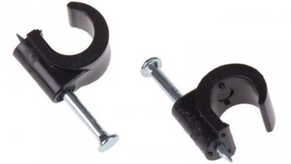 Spinka do kabli Obejma do kabla TV, 8mm, materiał: PE, 9.9 x 26.6 x 12.9mm, RS PRO