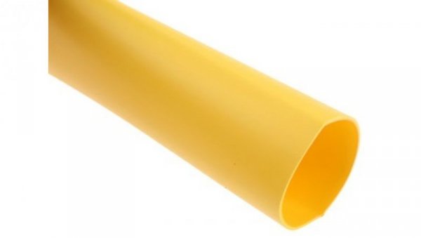 Osłona termokurczliwa z klejem żółta 3:1, średnica 24mm, dł. 1.2m, RS PRO