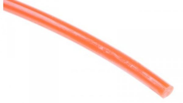 Zaokrąglony pas poliuretanowy, Pomarańczowy, śr.: 3mm, dł. 30m, obc.: 1.09kg