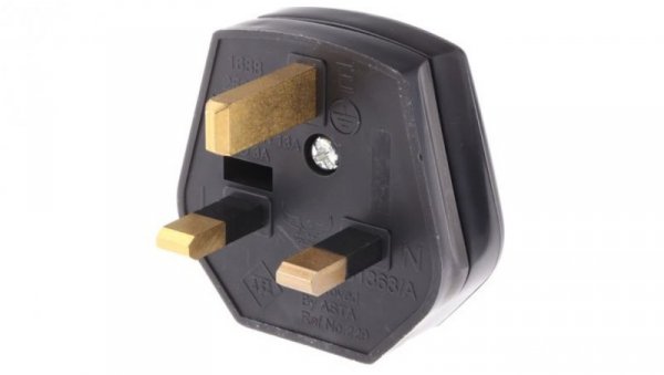 Złącze sieciowe brytyjska, 13A, 250 V AC, 2P+E Typ G, brytyjskie BS1363, RS PRO