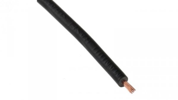 Przewód jednożyłowy linkowy, 2491X, 0,5 mm², 16/0,2 mm, 20 AWG, PVC, 500 V, Czarny, dł. 100m, RS PRO