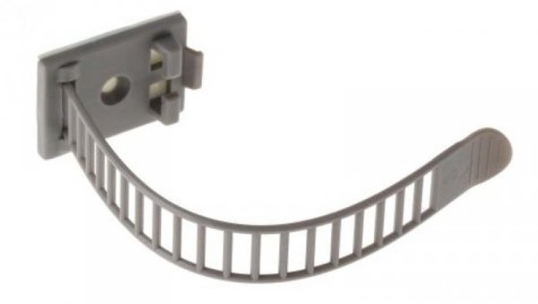 Spinka do kabli Regulowany zacisk, 26mm, materiał: Nylon 66, Samoprzylepny, 30.5 x 21 x 108mm, RS PRO