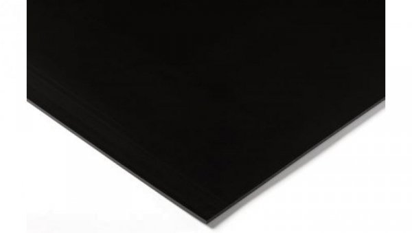 Arkusz tworzywa sztucznego Czarny, 1000mm x 500mm x 4mm