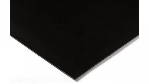 Arkusz tworzywa sztucznego Czarny, 1000mm x 500mm x 10mm