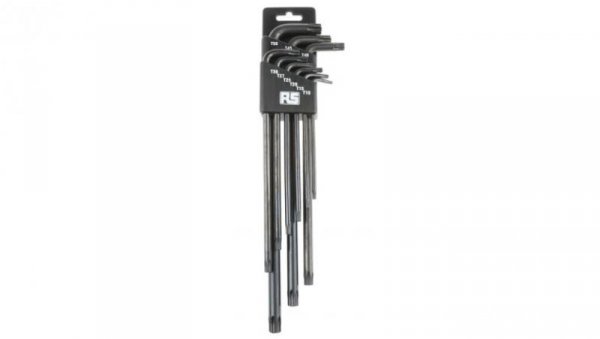 Zestaw kluczy Torx typu L, 9 szt., RS PRO