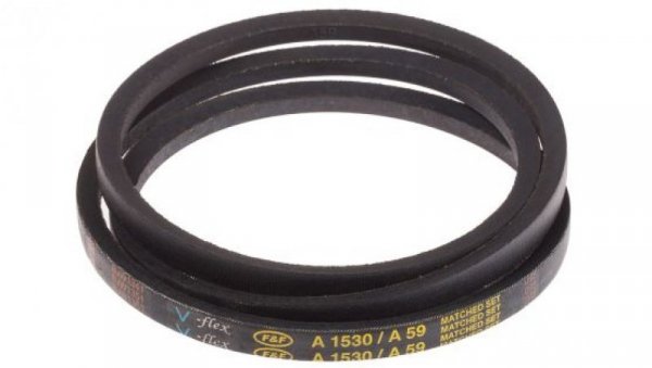 Pas napędowy, profil A, materiał: PET, guma, 13mm x 8mm x 1.5m, RS PRO