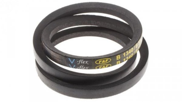 Pas napędowy, profil B, materiał: PET, guma, 17mm x 11mm x 1.3m, RS PRO