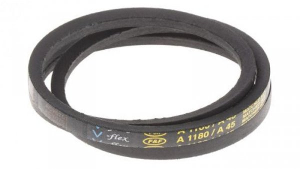 Pas napędowy, profil A, materiał: PET, guma, 13mm x 8mm x 1.14m, RS PRO