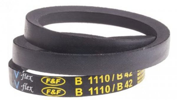 Pas napędowy, profil B, materiał: PET, guma, 17mm x 11mm x 1.06m, RS PRO
