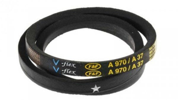 Pas napędowy, profil A, materiał: PET, guma, 13mm x 8mm x 940mm, RS PRO