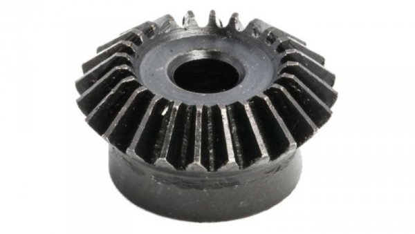 Przekładnia stożkowa, Stal, zęby: 24, Skośne, skok: 0.8mm, kąt: 20, otwór: 5mm