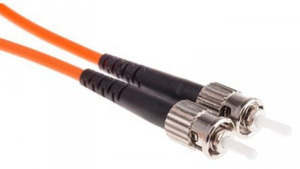 Kabel światłowodowy, średnica: 62.5/125μm, OM1 Wielomodowy, Pomarańczowy, ST / ST