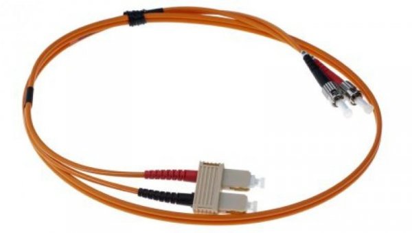 Kabel światłowodowy, średnica: 62.5/125μm, OM1 Wielomodowy, Pomarańczowy, ST/SC