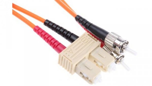 Kabel światłowodowy, średnica: 62.5/125μm, OM1 Wielomodowy, Pomarańczowy, ST/SC