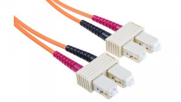 Kabel światłowodowy, średnica: 62.5/125μm, OM1 Wielomodowy, Pomarańczowy, SC/SC