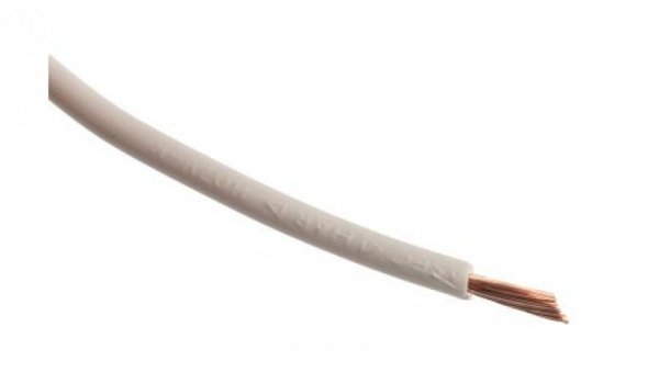 Przewód jednożyłowy linkowy, 2491X, 2,5 mm², 50/0,25 mm, 13 AWG, PVC, 750 V, Biały, dł. 100m, RS PRO